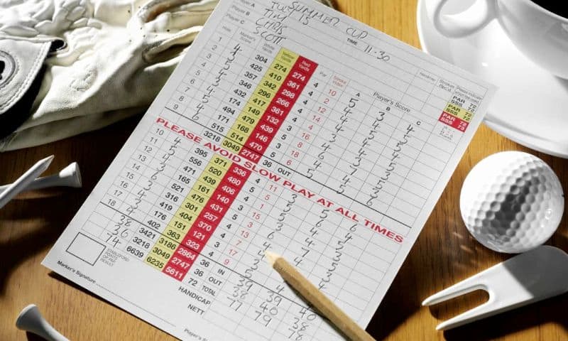 average golf score for beginner
