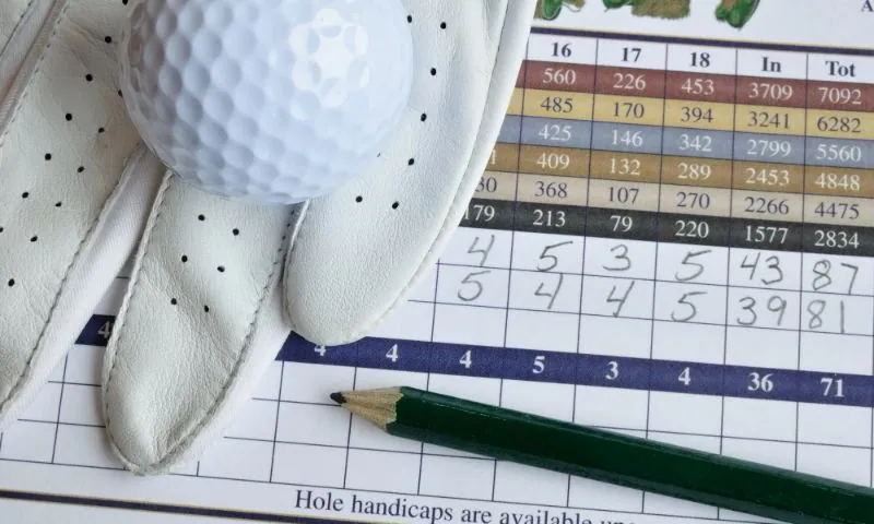 average golf handicap for beginners
